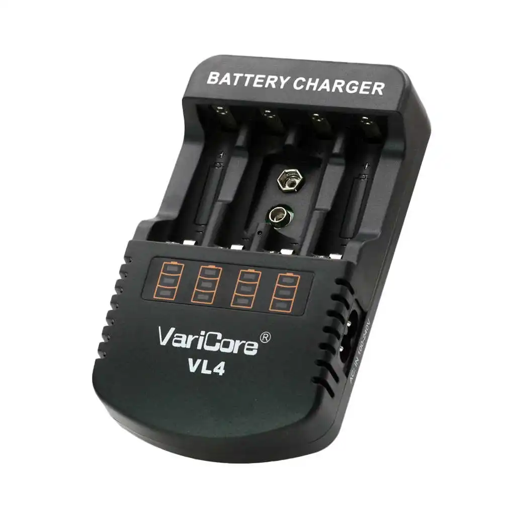 

Varicore Vl4 Multifunctional Charger 1.48 V-1.5 V Nickel-Metal Hydride Aa / Aaa 9 V Charger Dc 12V 1A Ac 100-240 Battery Charg