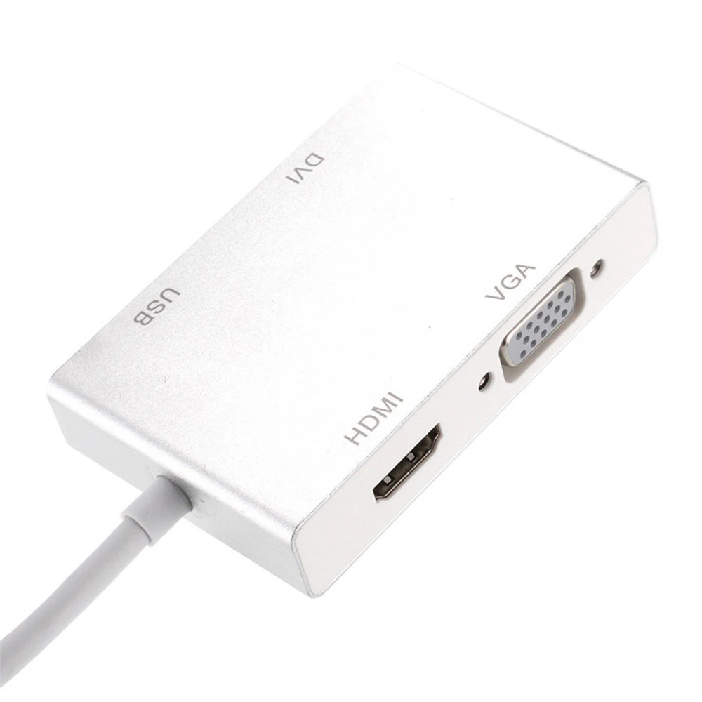 Высокое качество USB-C(Тип C) к HDMI DVI 4 к VGA Multilport адаптер конвертер с USB 3,0