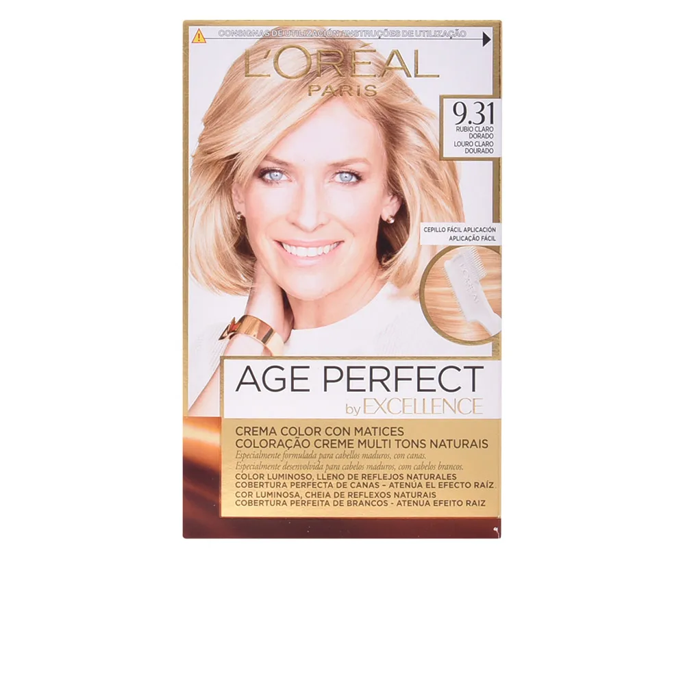 Excellence Age Perfect Dye #9 31 блондинка очень прозрачный золотой 1 U | Красота и здоровье
