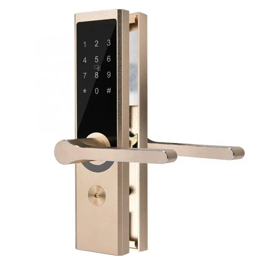 

A4 WiFi Bluetooth BT Cipher Remote Smart Door lock Aluminum alloy Electronic Door Lock Intelligent Biometric Door App Unlock
