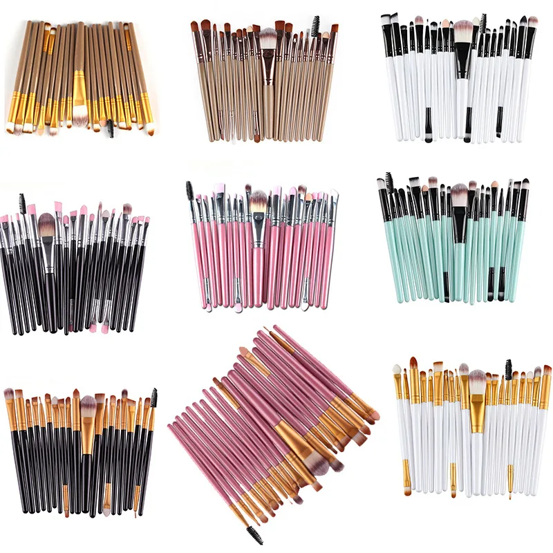 

Multi-Color Optional Small Beginners Make-up Tools Makeup Brush Set Multi-Function Natural 20 A Eye Shadow Brush