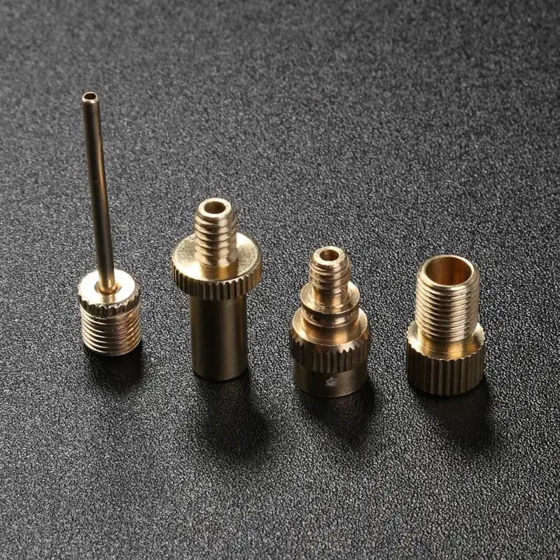 

4pcs Bicycle Converter Pump Dunlop Schrader Presta Valve Ventil Adapter Set Converter Pump Dunlop props Tools