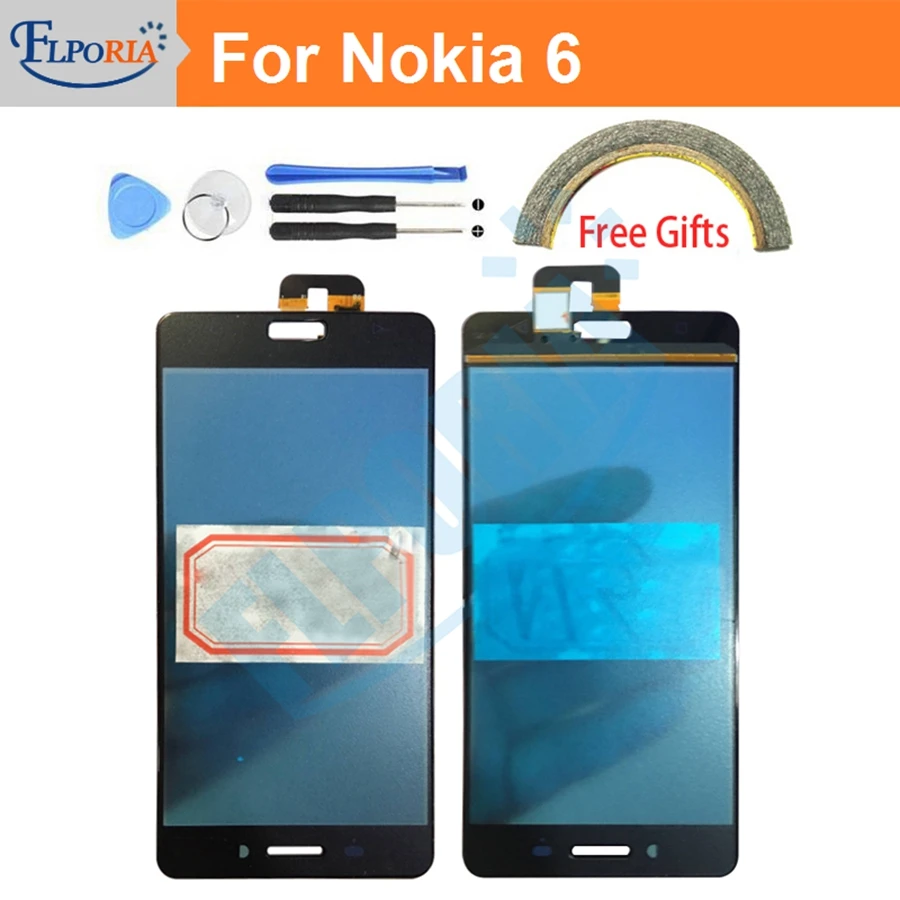 

Touch Screen For Nokia 6 Panel Touchscreen Front Glass Replacement Parts Outer Lens Tools No LCD For Nokia 6
