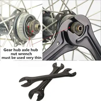 

2PCS Steel Bike Head Open End Axle Hub Cone Wrench Durable Spanner Bicycle Repair Tool Accesories