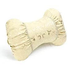 Нежная подушка в виде кости подголовник с вышитым узором(хаки