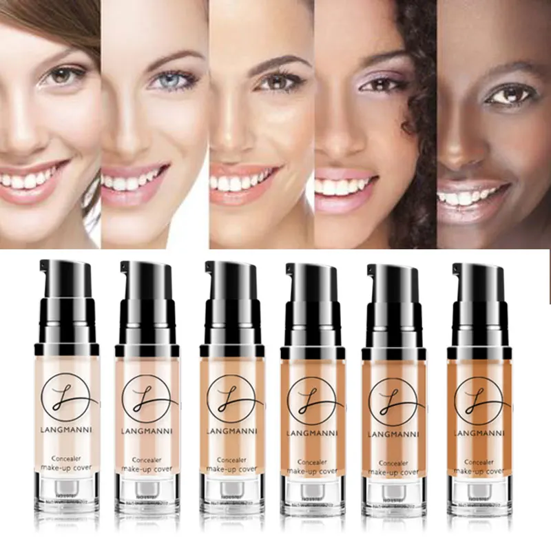 

6 Color Liquid Flawless Colour Changing Foundation High Base Full Coverage Makeup Matte Face Tone