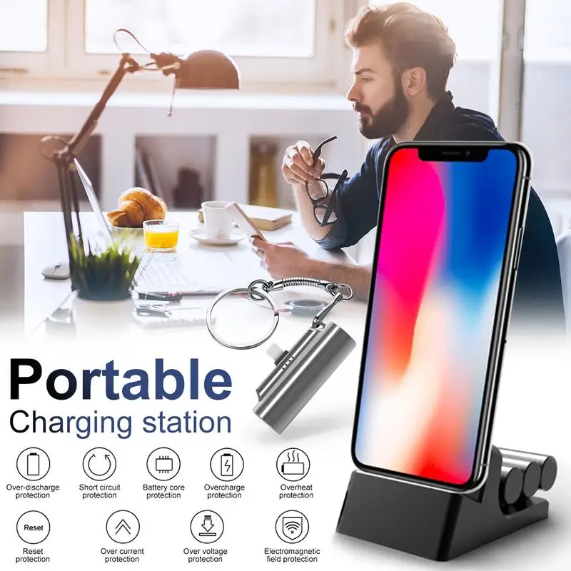 

9000mAh Magnetic Power Bank Polymer Lithium Magnet Mini Finger Portable Power Source Charger For IOS Type C Android
