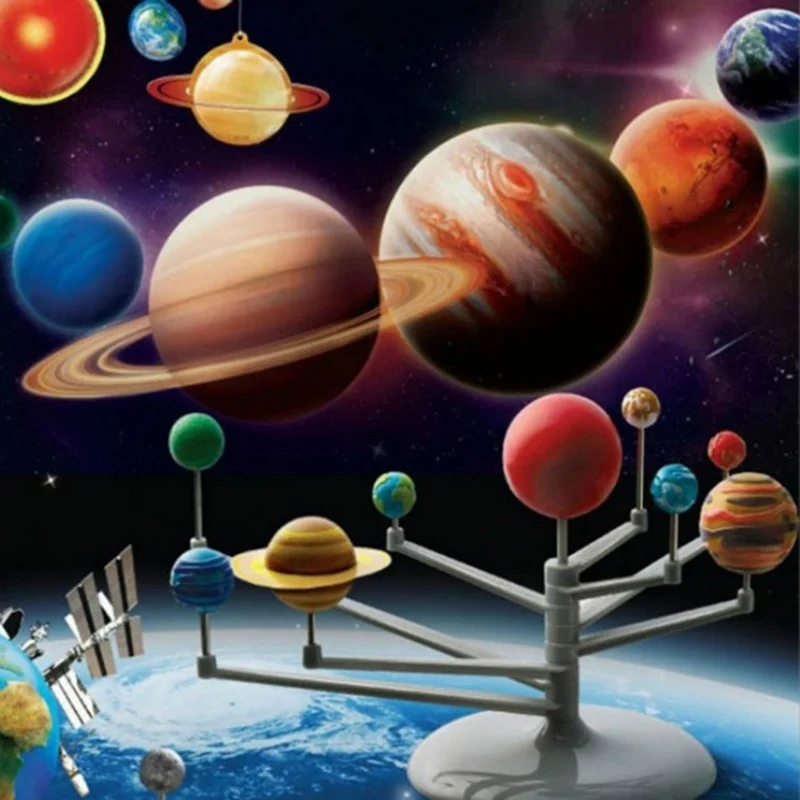 

Simulation Solar System Planetarium Painting Model Kit Astronomy Science Project DIY Kids Children's Educational Teaching Toys