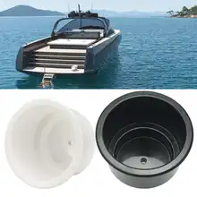 Автомобильный держатель для бутылки с водой для лодки/автомобиля/RV/дивана, пластиковая Морская Лодка RV с выходом для воды, черный/белый с отверстиями для слива