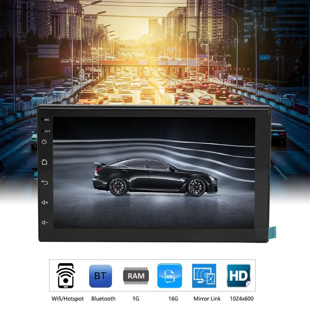 

Car MP5 DVD Player GPS Navigation Universal for Bluetooth 1024 * 600 16G 2 Din 7in Fuel-saving Predicting Air Leakage Portable