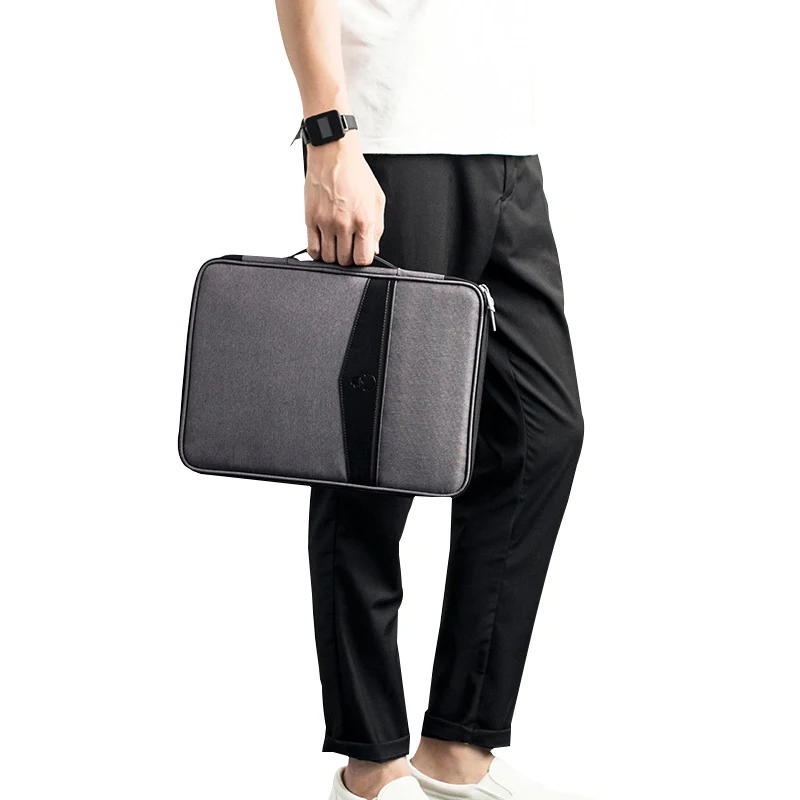 

Portable Waterproof A4 Document Bag Oxford Men's Briefcases Laptop Notebook Case Business Handbag Travel Accessories Supplies