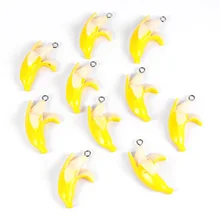 10 шт сплав Эмаль Подвеска в виде бананов подвески для ручной работы стильные серьги ожерелье модные ювелирные аксессуары