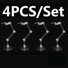 4 шт фигурку держатель-стойка s СВЧ пластиковая фигурка героя Figma держатель-СТОЙКА ДЛЯ Bandai HG RG SD модель Gundam