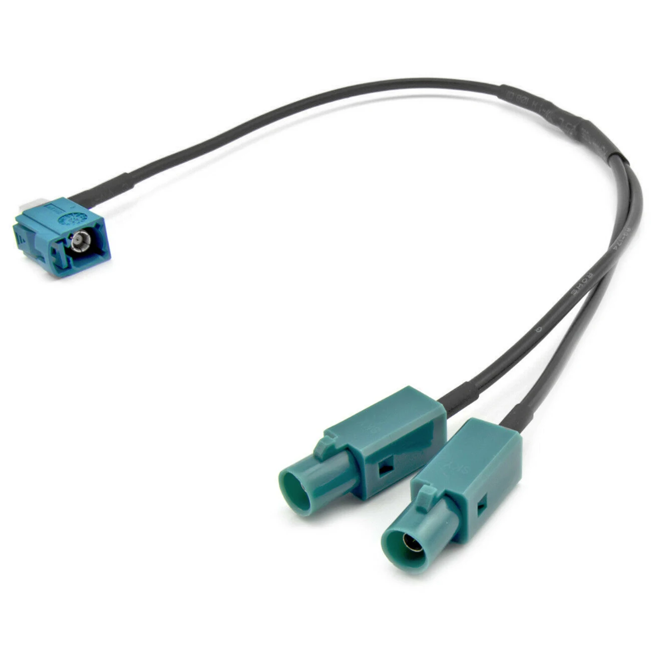 

One Fakra Female To Two Fakra Male Conversion Cable Radio Antenna Interface Adapter Connector Universal