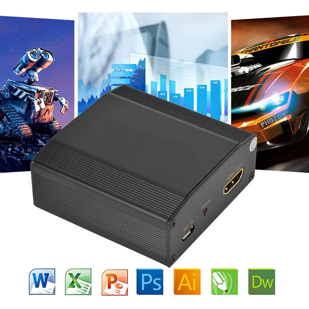 

VGA and Audio to HDMI USB 1080P HD TV Projector Audio Video Signal Converter Adapter top sale