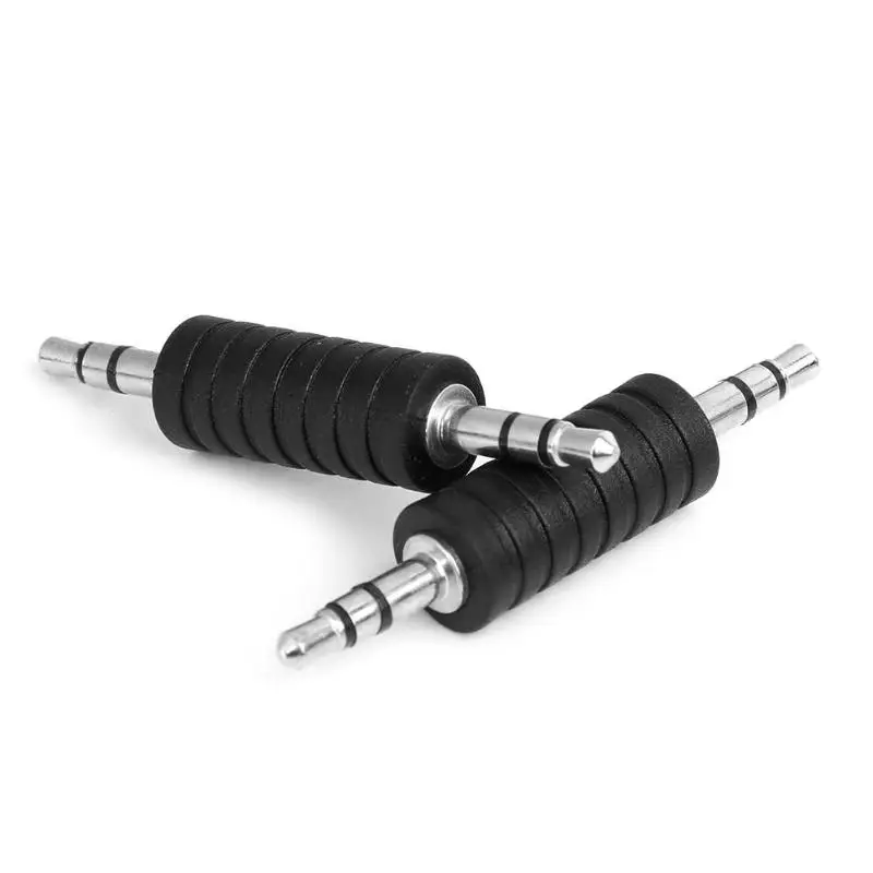 

5pcs 3.5mm Stereo Male Plug To Male Plug Audio Adapter Jack Headphone Coupler Converter Connector Parts