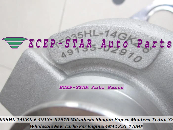 TF035HL-14GK2-6 TF035 49135-02910 Turbo Turbine Turbocharger For Mitsubishi SHOGUN PAJERO MONTERO 3.2L 4M42 TRITAN 3200 170HP (6)