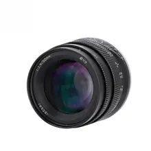 Zonlai 50 мм f1.4 с большой апертурой ручной APS-C объектив для беззеркальной камеры черный цвет