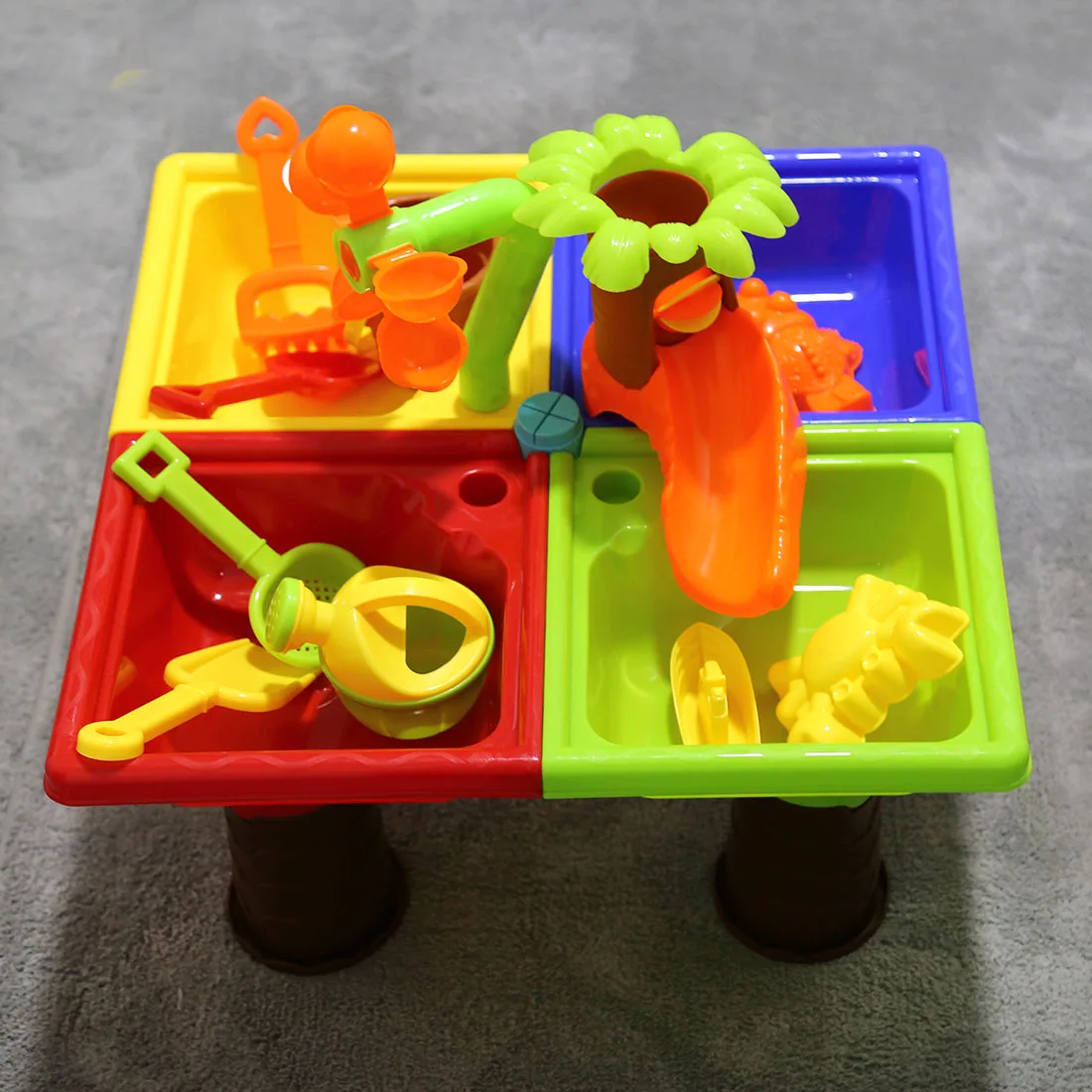  24Pcs Kids Plastic Sand Pit Set Beach Sand Table Water Play Toy summer outdoor toys for baby childr