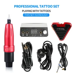 Best selling Tattoo Machine Rocket Rotating Pen Tattoo Set Set LCD Mini Power Tattoo Foot Switch Supply Art Tattoo Best selling Tattoo Machine Rocket Rotating Pen Tattoo Set Set LCD Mini Power Tattoo Foot Switch Supply Art Tattoo