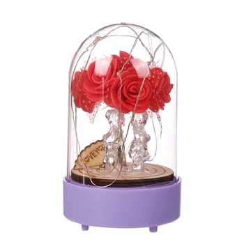 

Romantic Led Night Light Copper Wire Lights Firework Glass Table Lamp Led String Night Light Desk Lamp