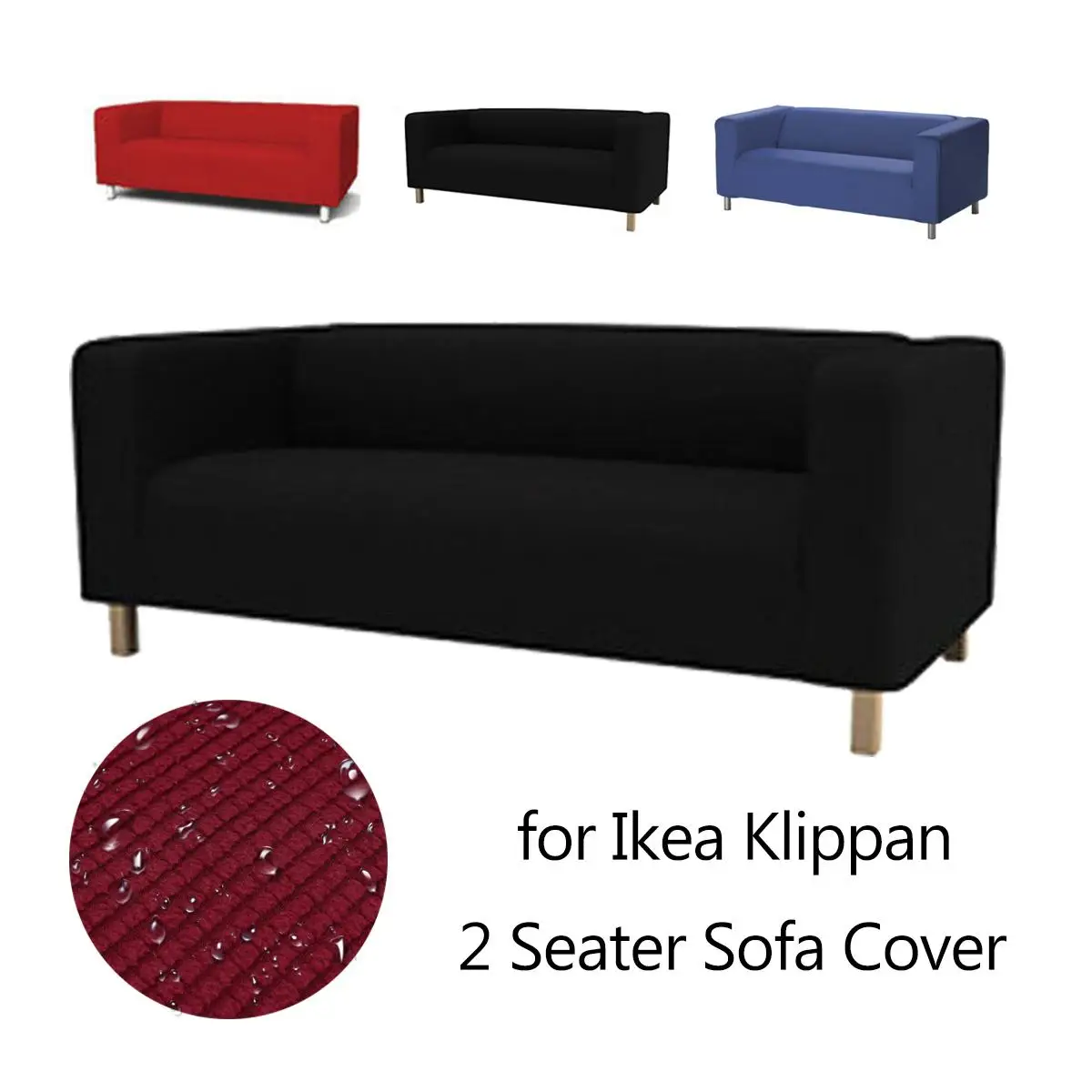 

Polyester Slipcover Sofa Cover 2 Seater Tight Wrap All-inclusive Slip-resistant Elastic Full Sofa Cover Protector Towel Couch
