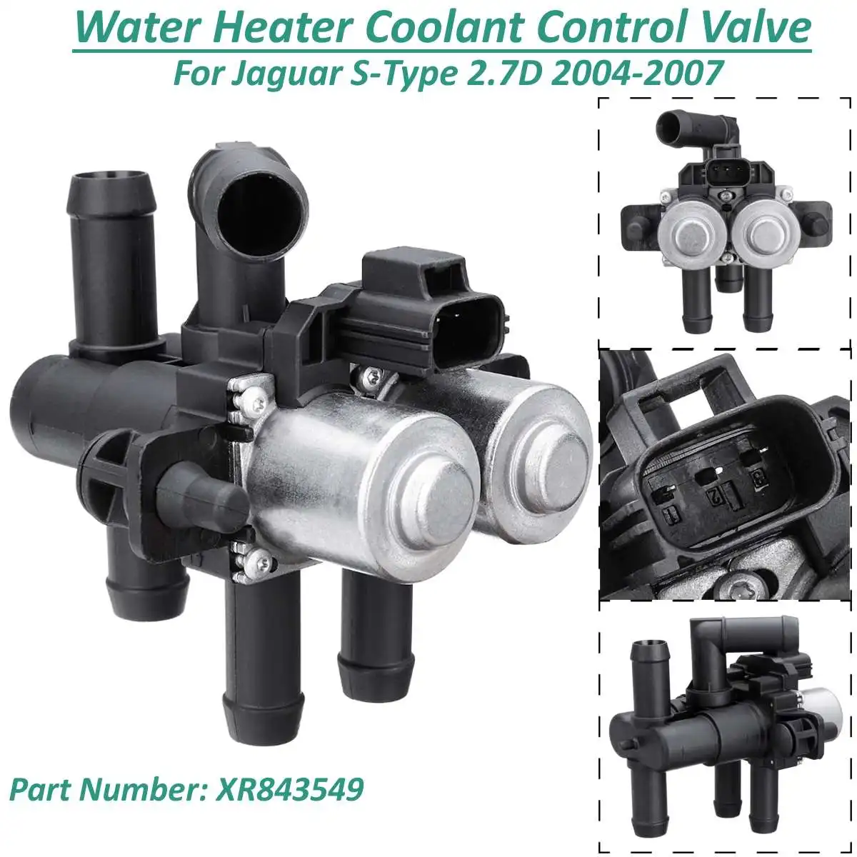 

1 Pcs Car Water Solenoid Heater Coolant Control Valve For Jaguar S-Type 2.7D 2004 2005 2006 2007 XR843549 100753