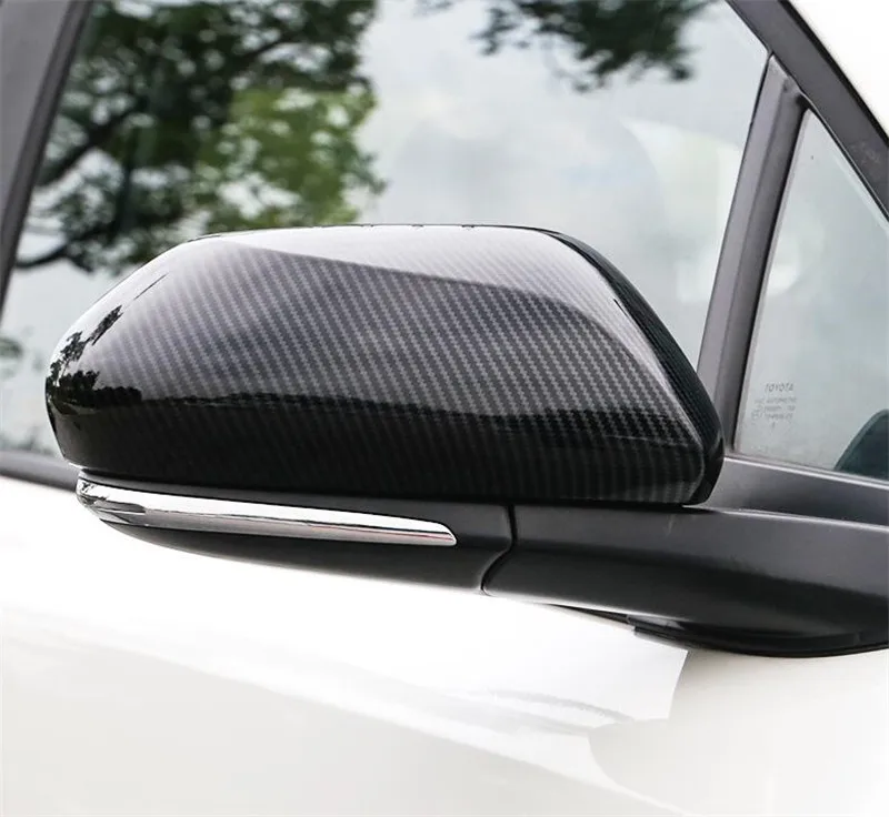 

2pcs/Set Carbon Fiber Style Car Rear View Wing Mirror Cover Trim Look Side Wing Mirror Cover Caps For Toyota C-HR CHR