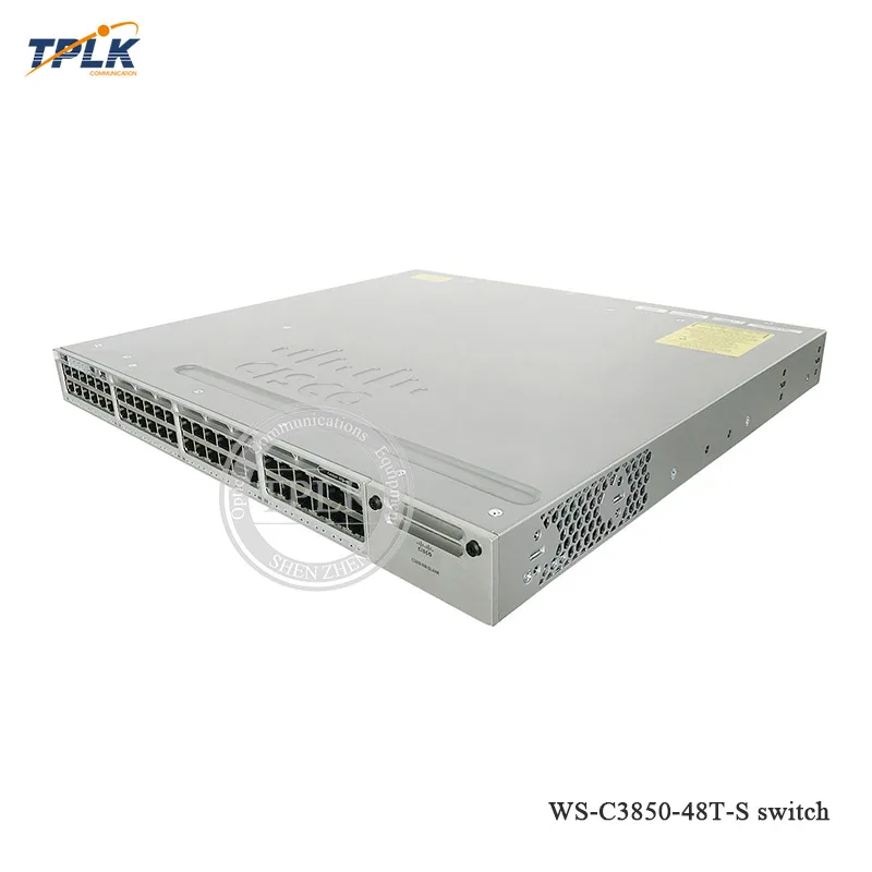 Лучшая цена катализатор WS-C3850-48T-S 48x10/100/1000(POE+) оптоволоконные переключатели, 715WAC блок питания 1 RU переключатели