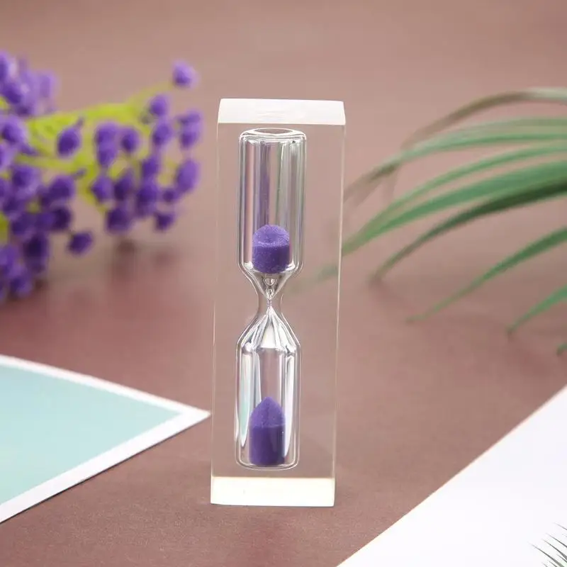 3min Crystal Hourglass Sandglass Sand Clock Kids Timers Craft Gift Ornament