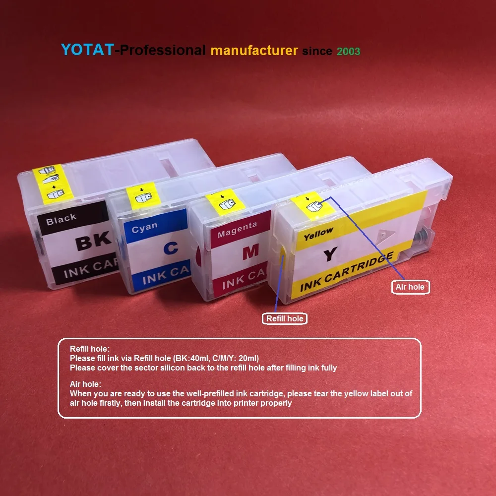 Многоразовый чернильный картридж YOTAT 1 комплект PGI 1500XL для Canon 1500 MAXIFY MB2050 MB2354 MB2355