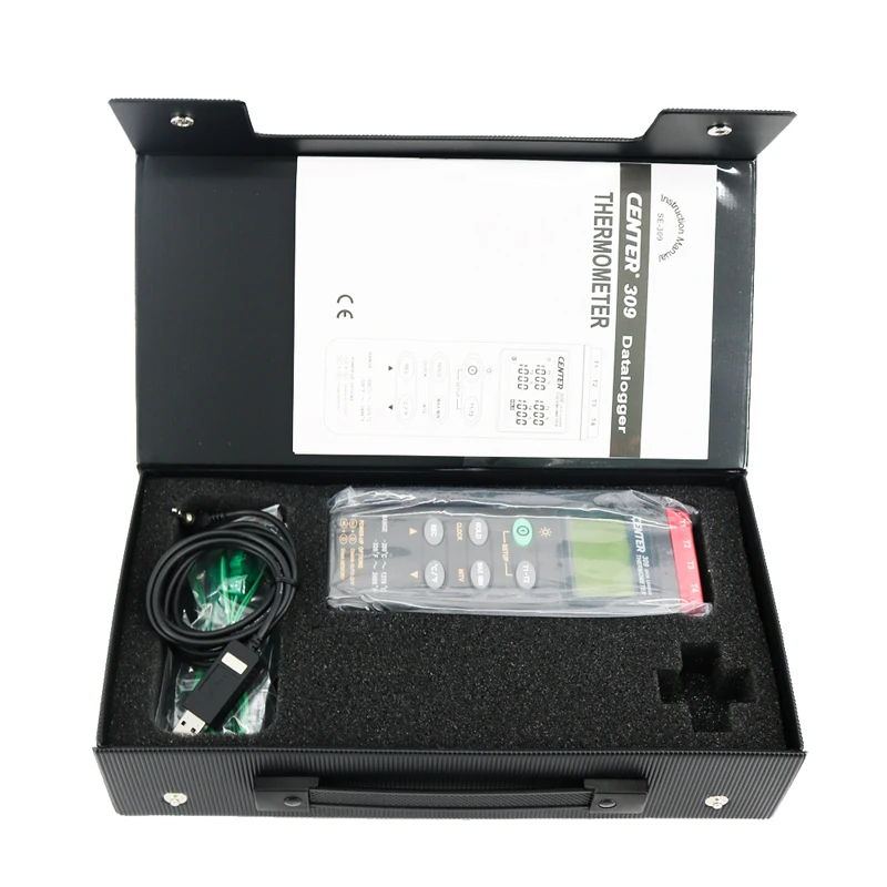 

CENTER 309 Protable Digital Industrial Thermocouple Thermometer (K Type/Four Channels/Datalogger/PC Interface)
