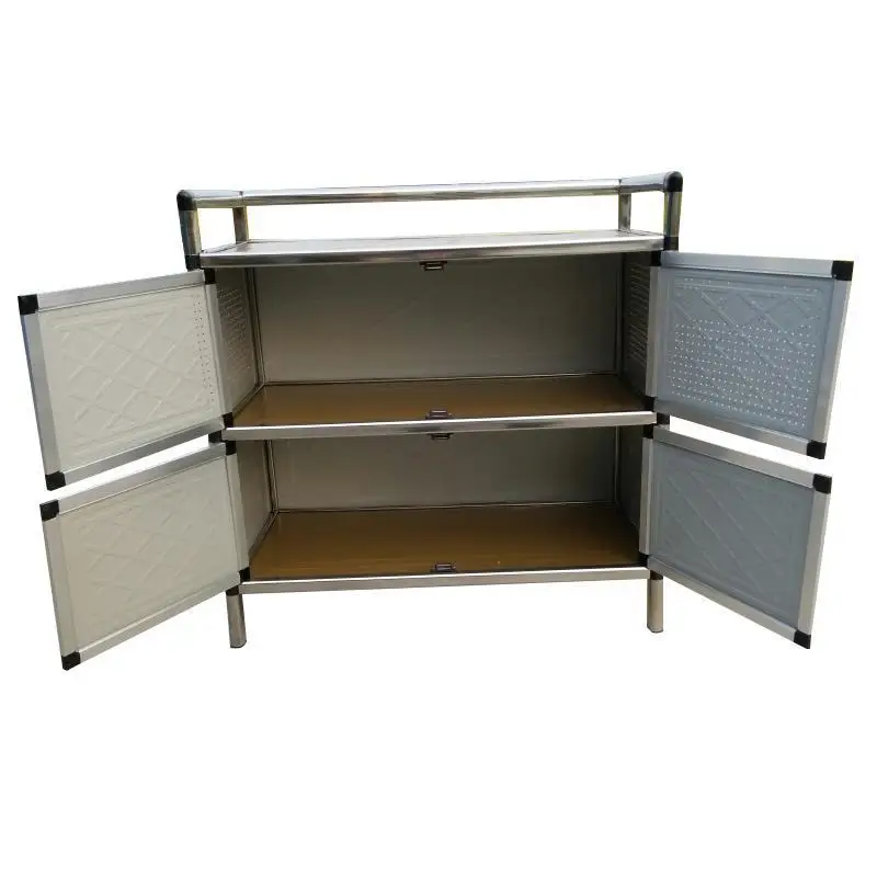 

Dolap Kaplama Bestek Lade Sideboard For Room Buffet Meuble Cabinet Aluminum Alloy Kitchen Furniture Mueble Cocina Cupboard