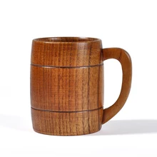 Высокое качество Творческий деревянные чашки древесины пивная кружка молоко чашка для кофе