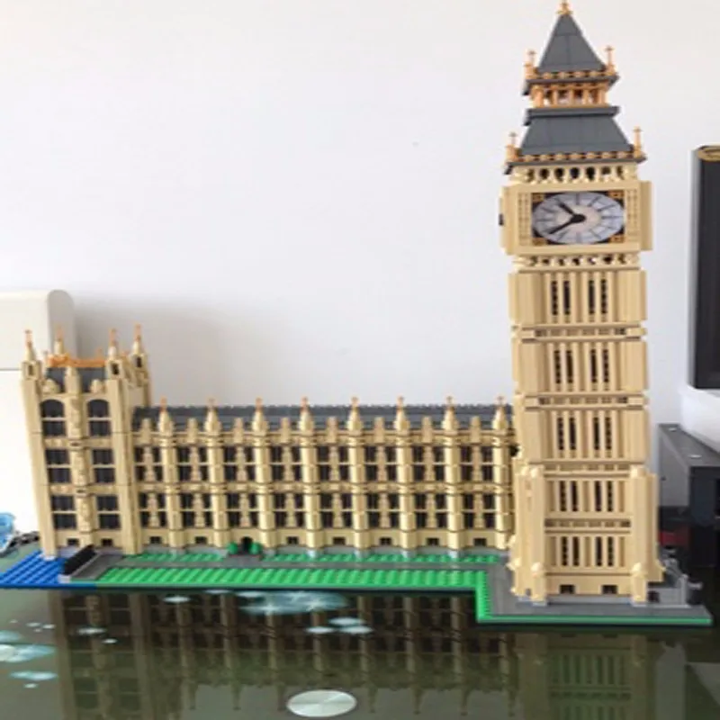 

New Lepin 4163pcs Originality Streetscape Architecture Series Will Stupid Bell Assembly Spelling Insert Alpinia Block Toys 17005