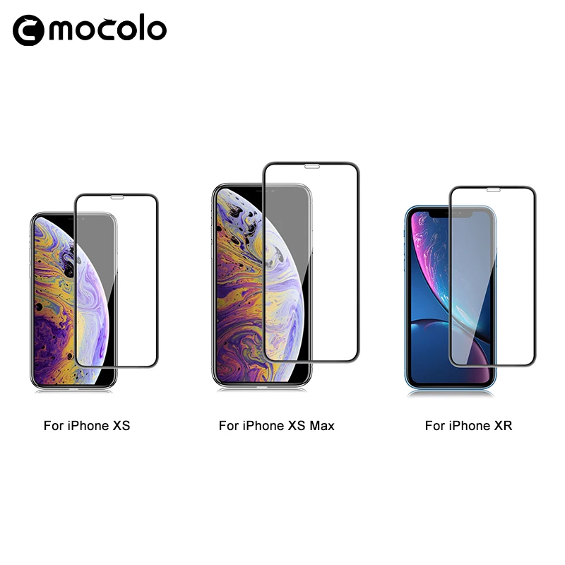 Mocolo 3D защита от пыли 0 26 мм Полное покрытие экрана 9H Защита для iPhone XS Max закаленное