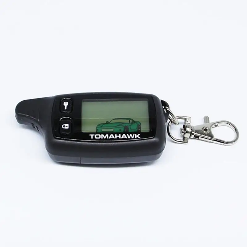 

LCD Remote For Tomahawk TW9010 Tomahawk 9010 Two Way Car Alarm System Russian Tomahawk TW 9010 Keychain