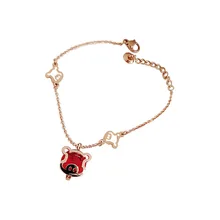 QHQ браслеты свинья ювелирные изделия подвески цепь Зодиак Свинья Золото Персонализированные для женщин и мужчин плетеные аксессуары pulsera cerdo