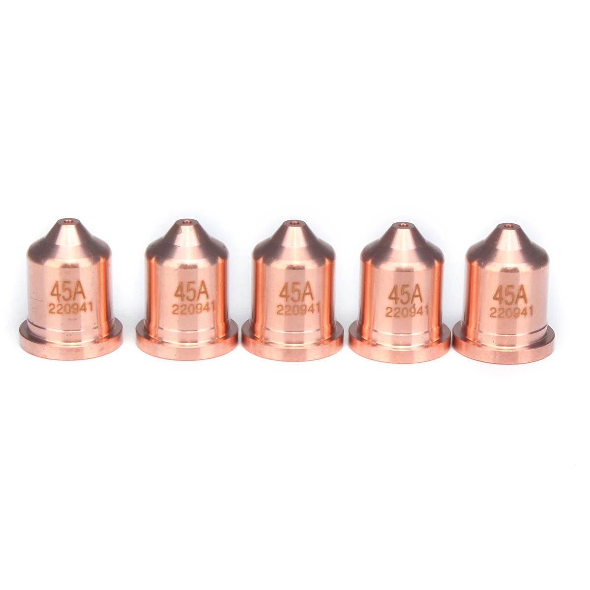 5Pcs Plasma Cutter Kit Red Copper Nozzles Consumables Consumable Nozzle For Cutting Welders Torch PMX 45XP 5Pcs Plasma Cutter Kit Red Copper Nozzles Consumables Consumable Nozzle For Cutting Welders Torch PMX 45XP