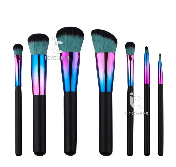 Makeup Brushes Set 7pcs Face Blusher Shadow Cosmetics Eyebrow Gift Brush Tools | Красота и здоровье