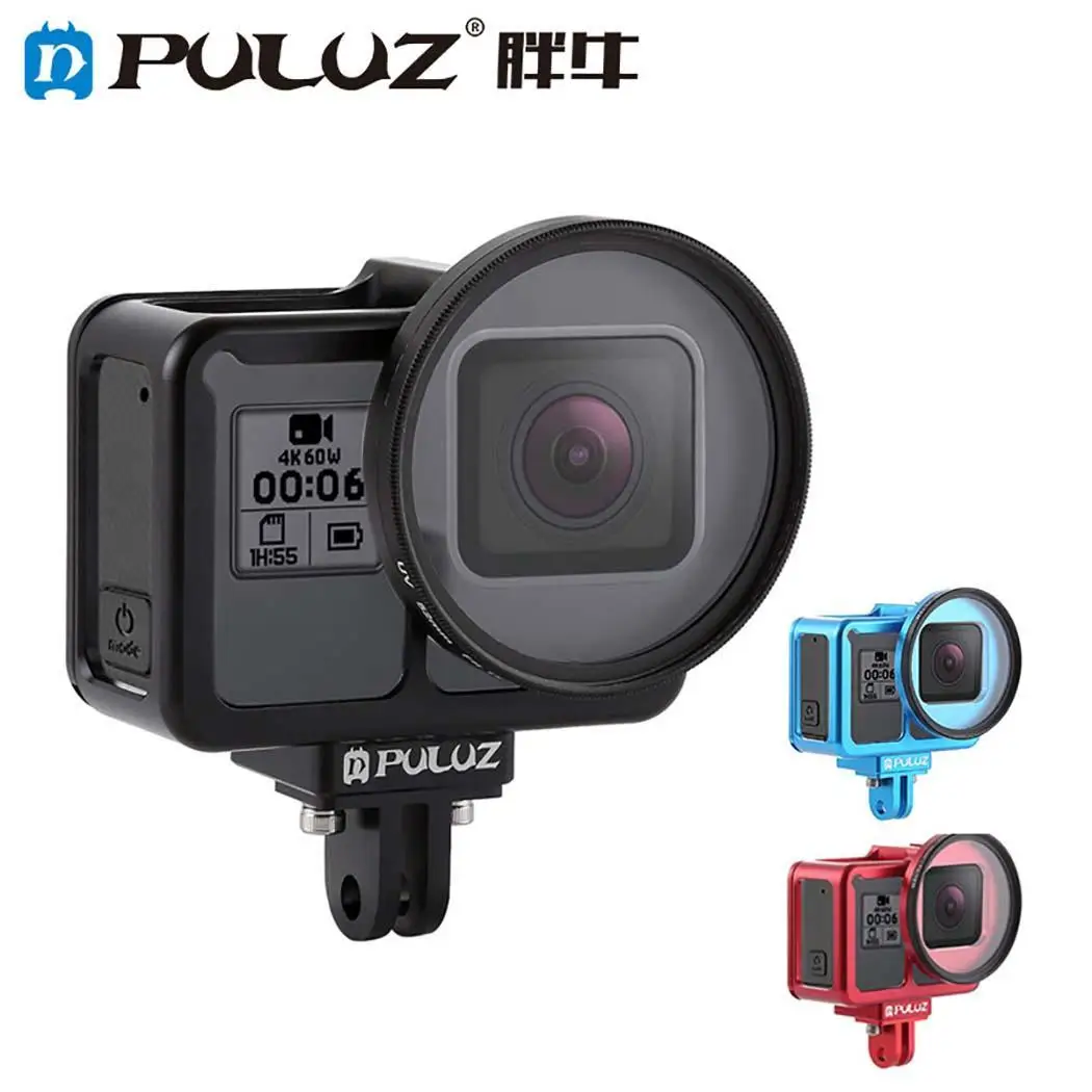 Алюминий сплав Защитный чехол корпус оболочки для goPro Hero черный синий красный