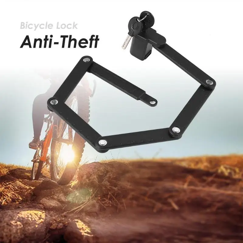 Universal Folding Bicycle Lock Anti shear of Hydraulic Cutter Security