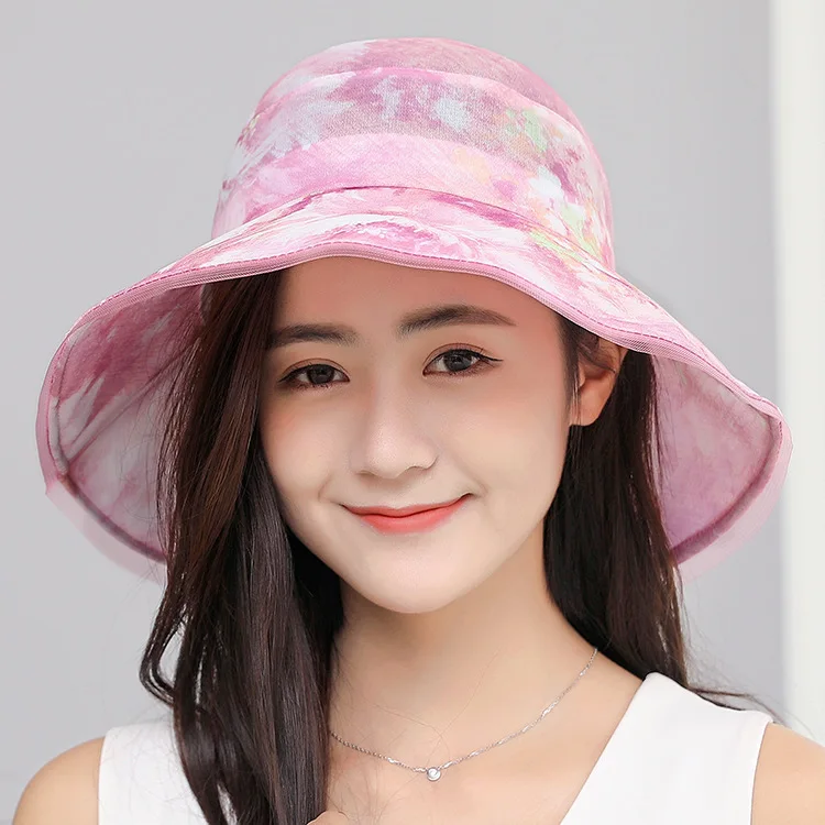 الأزياء طوي المرأة شاطئ قبعة واسعة بريم الزهور اللؤلؤ الإناث قبعة صيفية في الهواء الطلق واقية من الشمس الشمس زهرة الشمس بنما