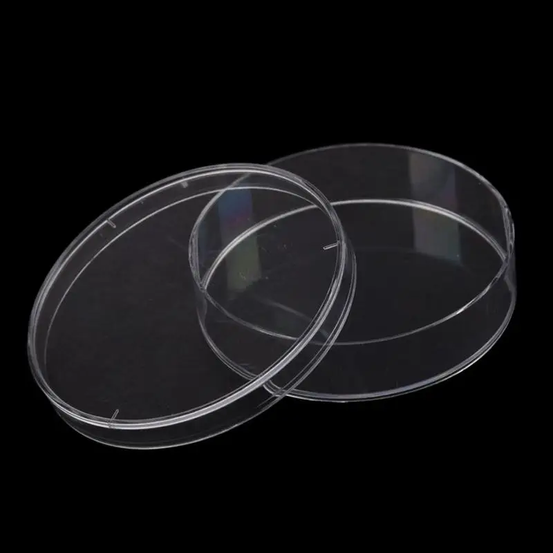 10 шт. 55 мм Одноразовые Пластиковые Петри блюда доступные для клеток ясно стерильные химический инструмент обучающий инструмент#0118