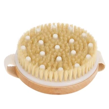 Круглая щетка для ванны мягкая щетка для волос Очищающая кожу тела Массажная щетка для душа v