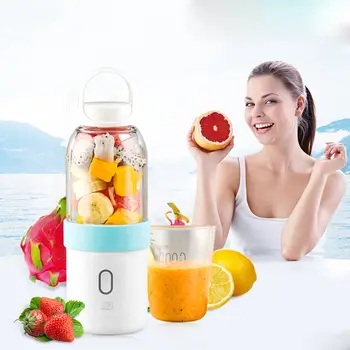 

550ml Portable Blender USB Juicer Cup Fruit Vegetable Mixer Smoothie Milk Shake Hand Personal Blender Small Juice Extractor pi