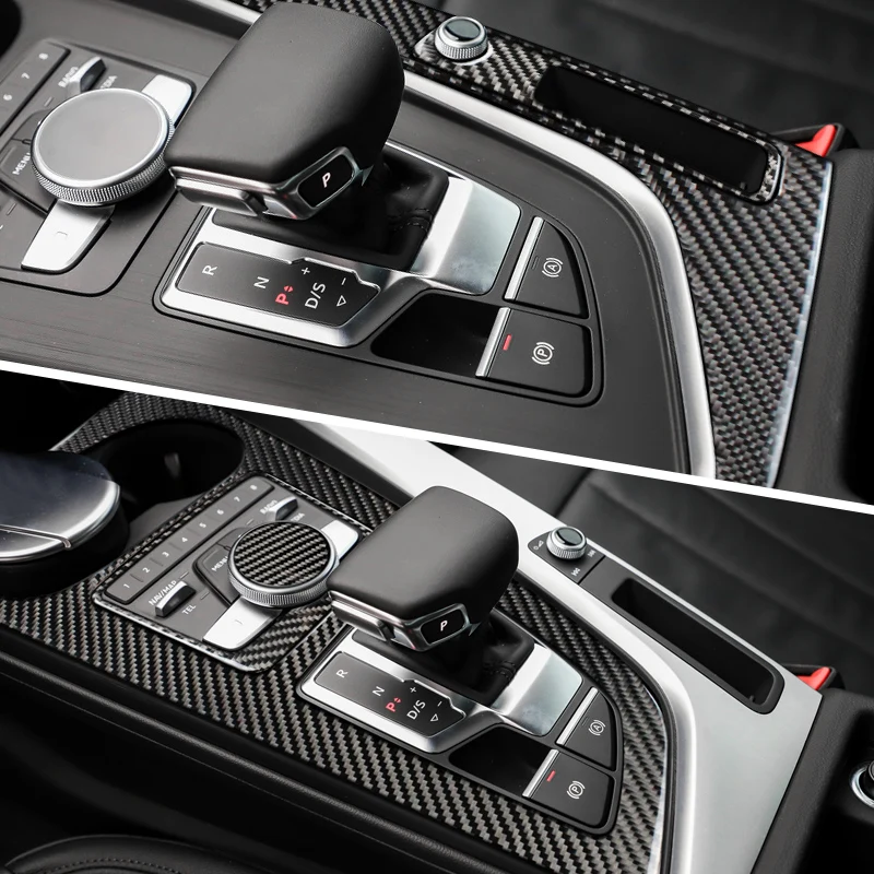 Для Audi a4 b9 RS4 S4 внутренняя отделка из углеродного волокна переключение передач