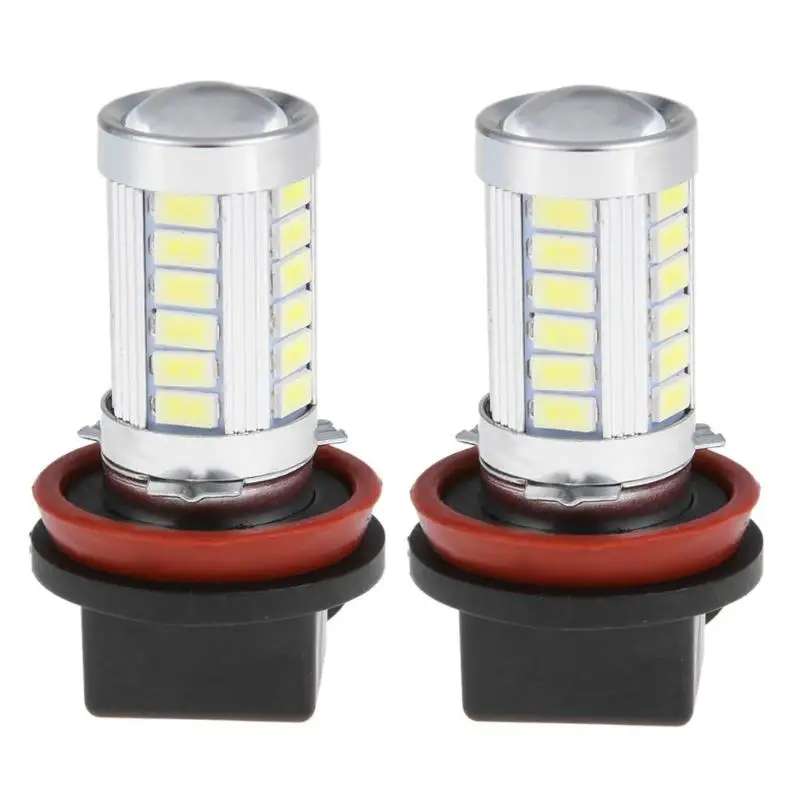 2 шт 12V H8 5730 33SMD Белый светодиодный автомобильный противотуманный фонарь автомобилей светильник светодиод DRL светодиодные фары головного света светильник дневного светильник лампочка