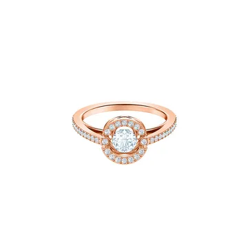 

Rose Gold Colour 1:1 Swa Beat Real Heart Original Ring Women Jewelry