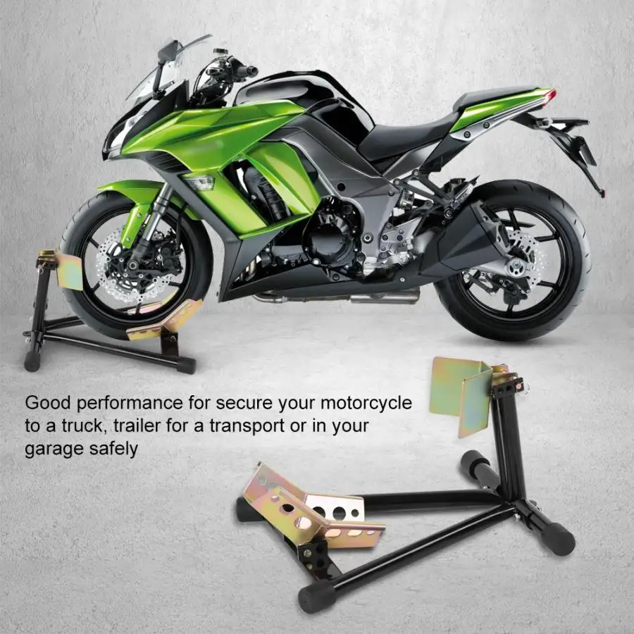 Motorcycle/Motorbike Front Wheel Chock Parking Rack Display Holder/Stay/Stand 